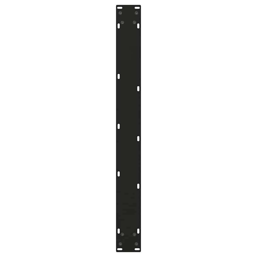 spisebordsben V-formet 2 stk. sort 90 x (72-73,3) cm stål