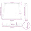 spisebordsben V-formet 2 stk. sort 90 x (72-73,3) cm stål