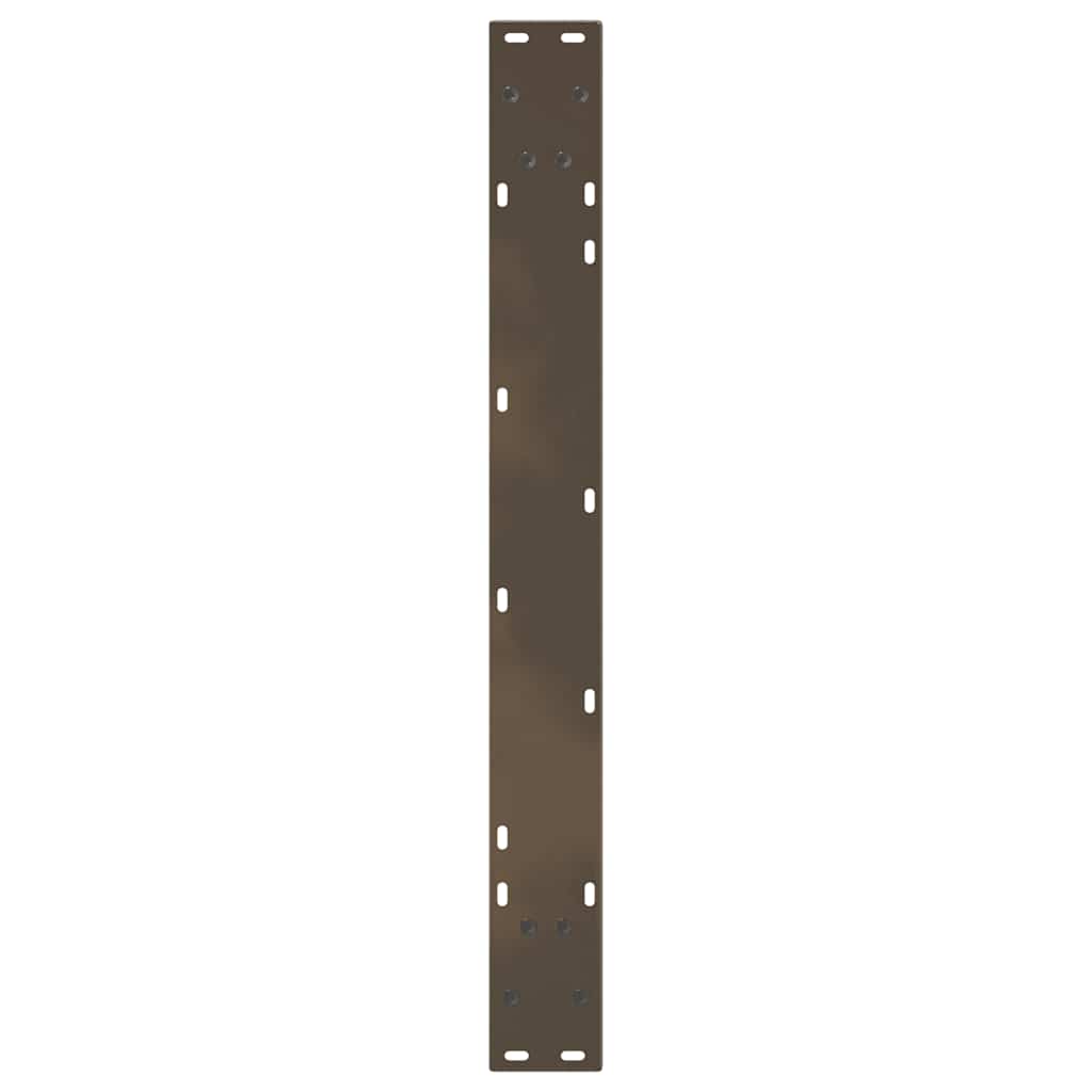 spisebordsben V-formet 2 stk. naturstål 90 x (72-73,3) cm stål