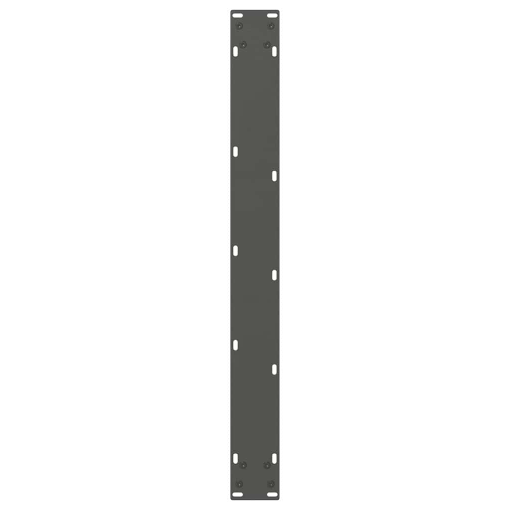 spisebordsben V-formet 2 stk. antracit 100x(72-73,3) cm stål