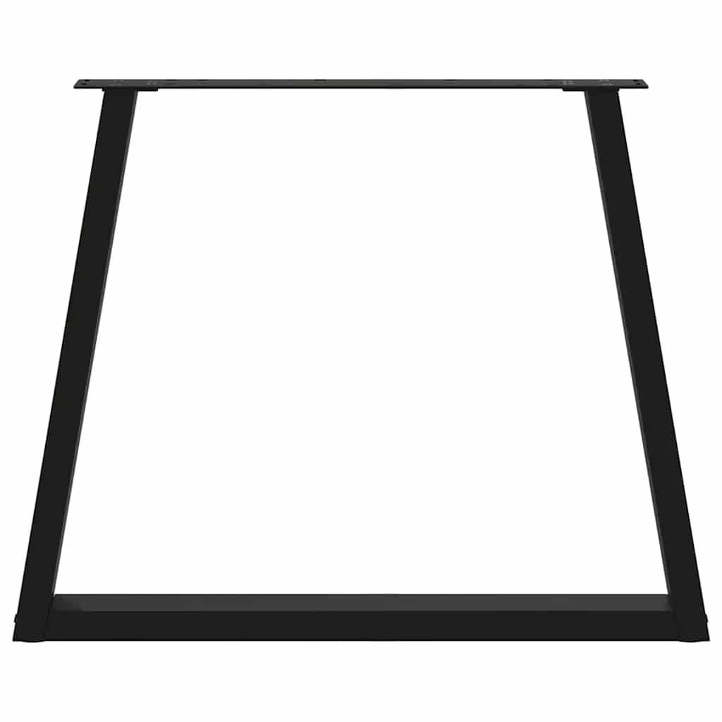 spisebordsben V-formet 3 stk. sort 70 x (72-73,3) cm stål
