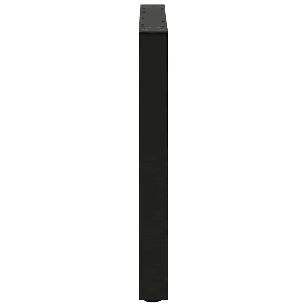 spisebordsben V-formet 3 stk. sort 70 x (72-73,3) cm stål