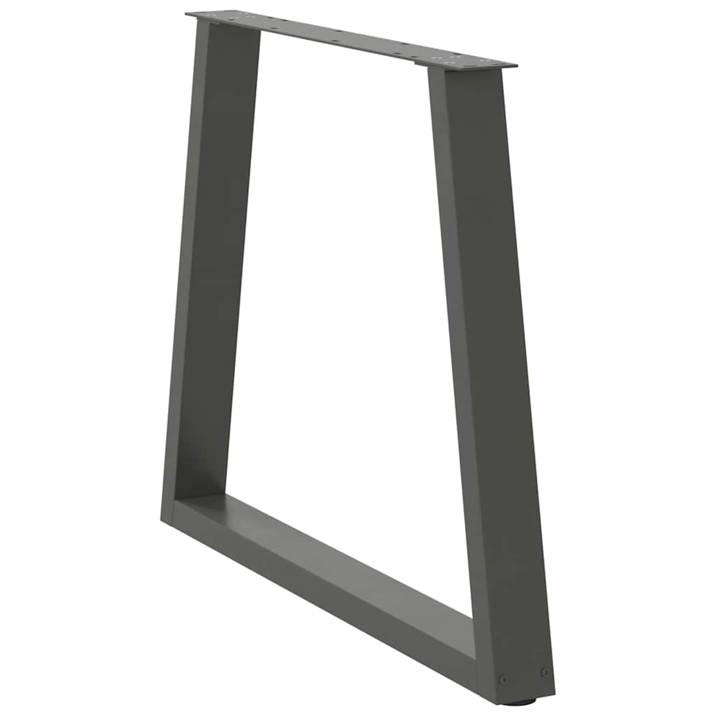 spisebordsben V-formet 3 stk. antracit 70 x (72-73,3) cm stål
