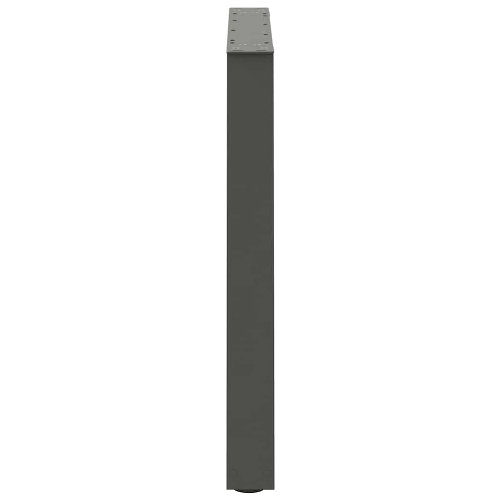 spisebordsben V-formet 3 stk. antracit 70 x (72-73,3) cm stål