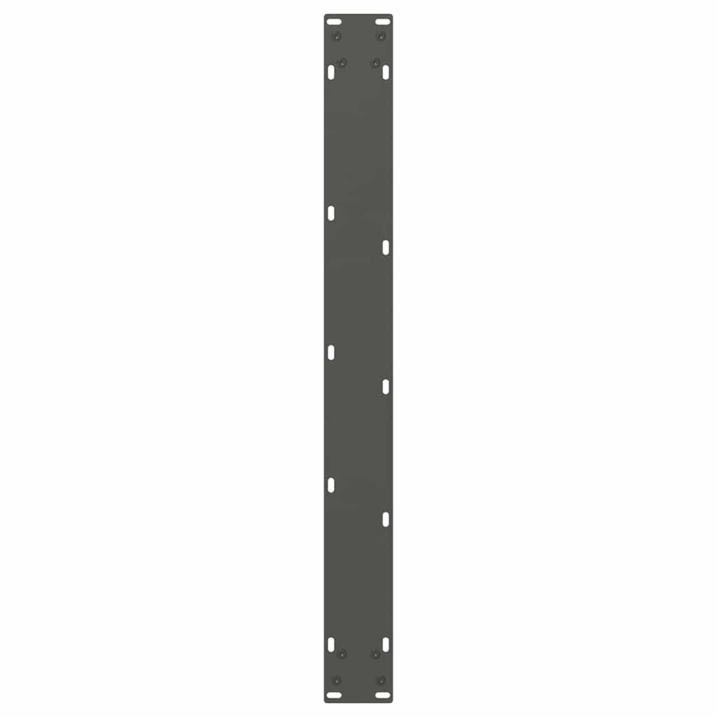 spisebordsben V-formet 3 stk. antracit 70 x (72-73,3) cm stål
