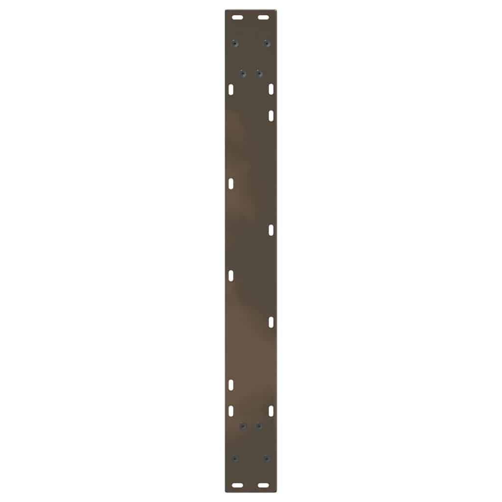 spisebordsben V-formet 3 stk. naturstål 70 x (72-73,3) cm stål