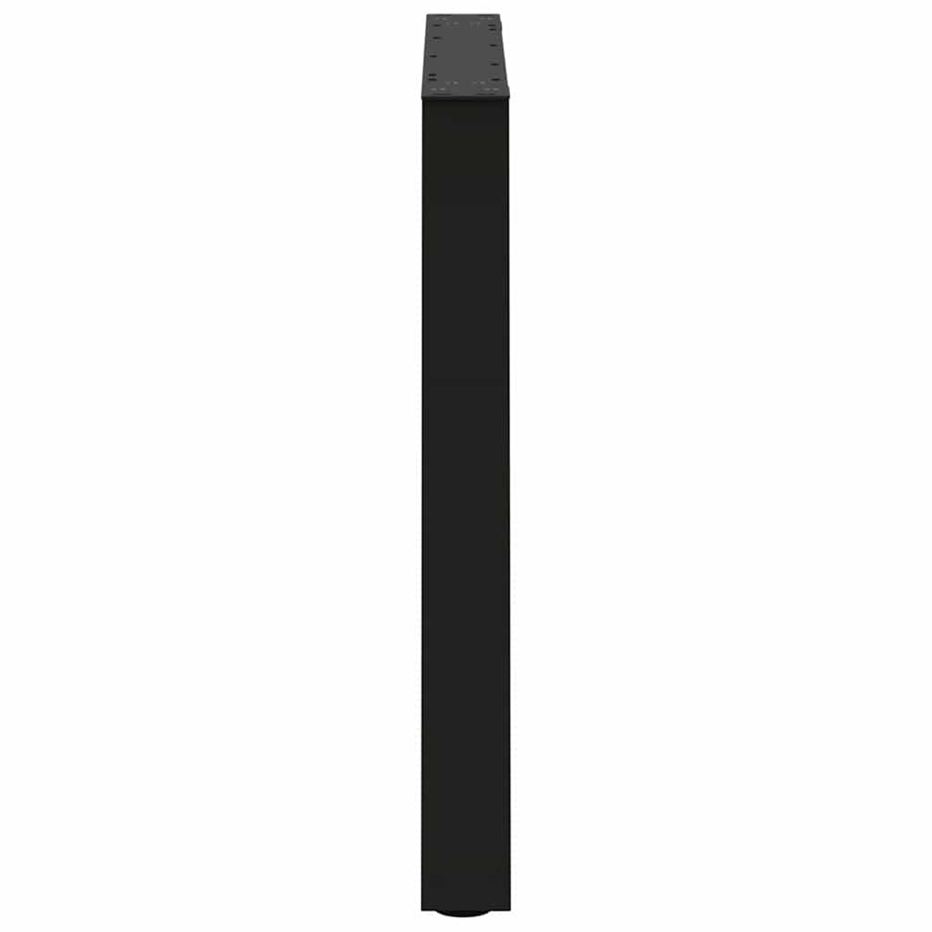spisebordben V-formet 3 stk. sort 80 x (72-73,3) cm stål