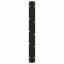 spisebordben V-formet 3 stk. sort 90 x (72-73,3) cm stål