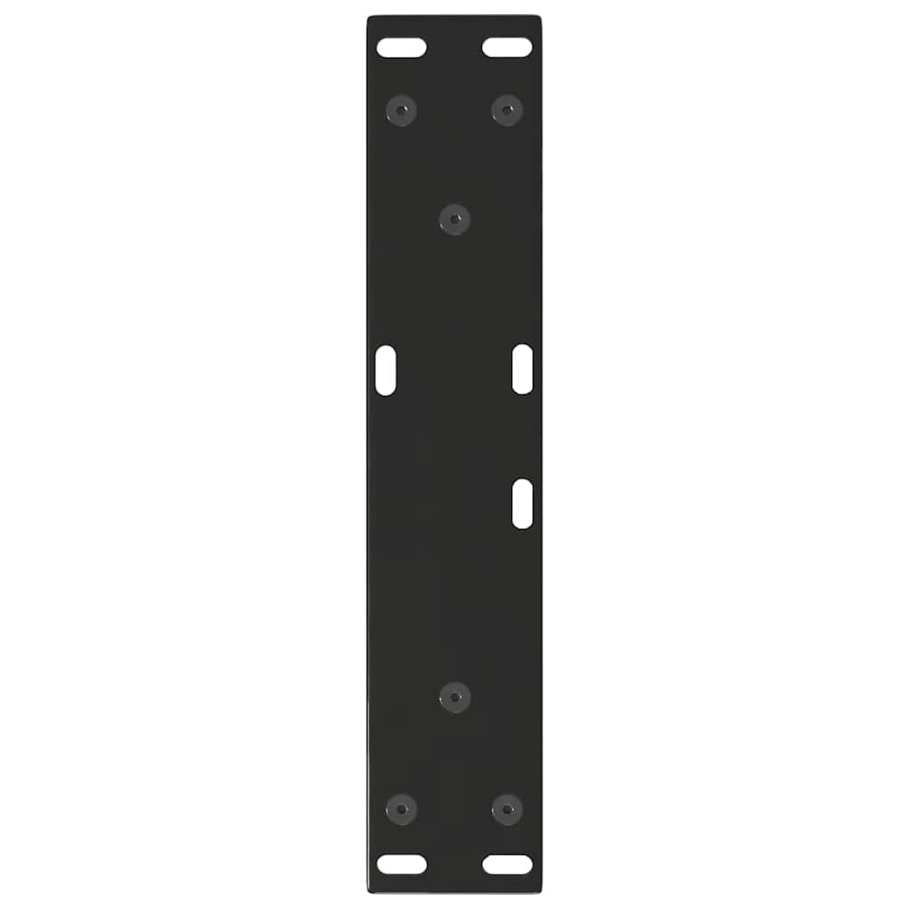 sofabordsben V-formet 2 stk. sort 30x(30-31,3) cm stål
