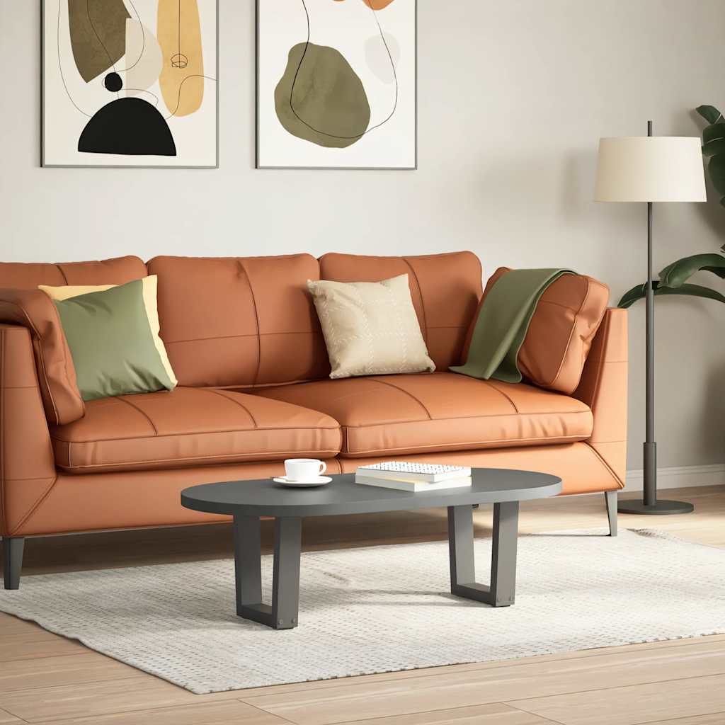 sofabordben V-formet 2 stk. antracit 30x(30-31,3) cm stål