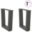 sofabordben V-formet 2 stk. antracit 30x(30-31,3) cm stål