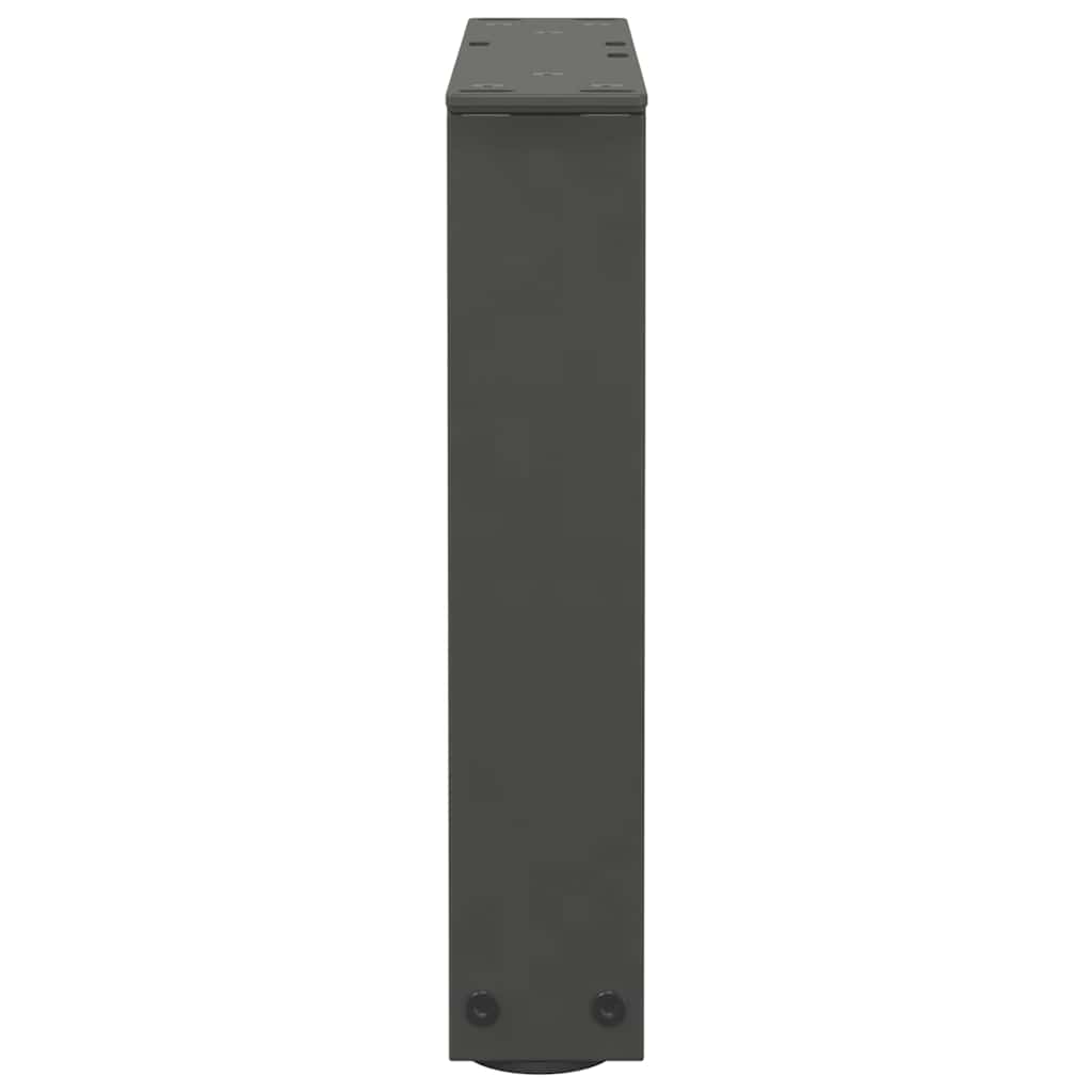 sofabordben V-formet 2 stk. antracit 30x(30-31,3) cm stål