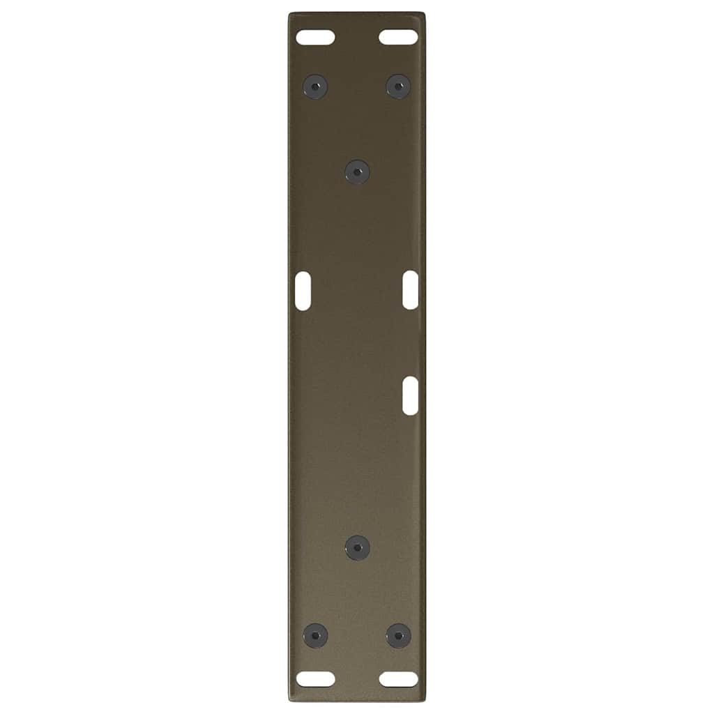 sofabordsben V-formet 2 stk. naturstål 30x(30-31,3) cm stål