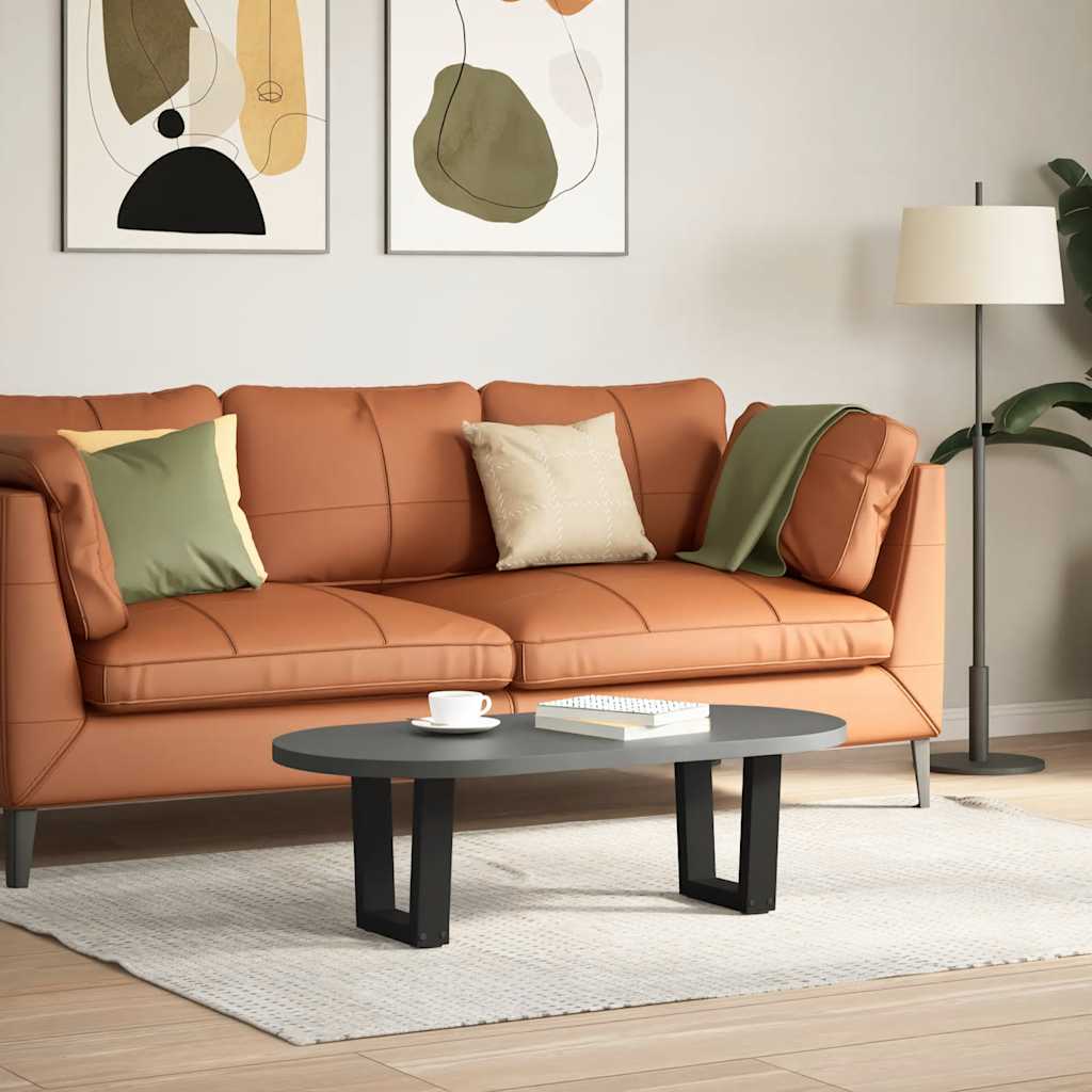 sofabordben V-formet 2 stk. sort 40x(30-31,3) cm stål