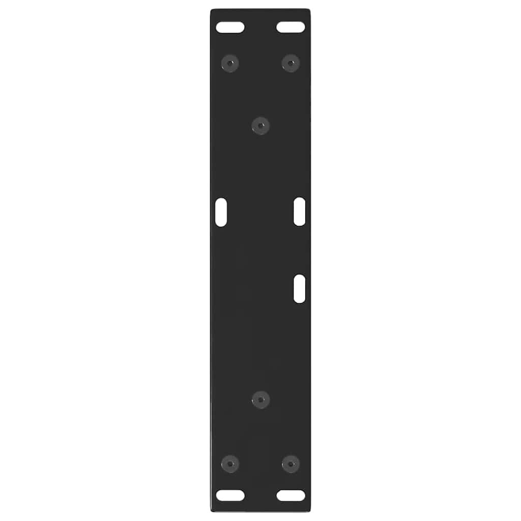 sofabordben V-formet 2 stk. sort 40x(30-31,3) cm stål