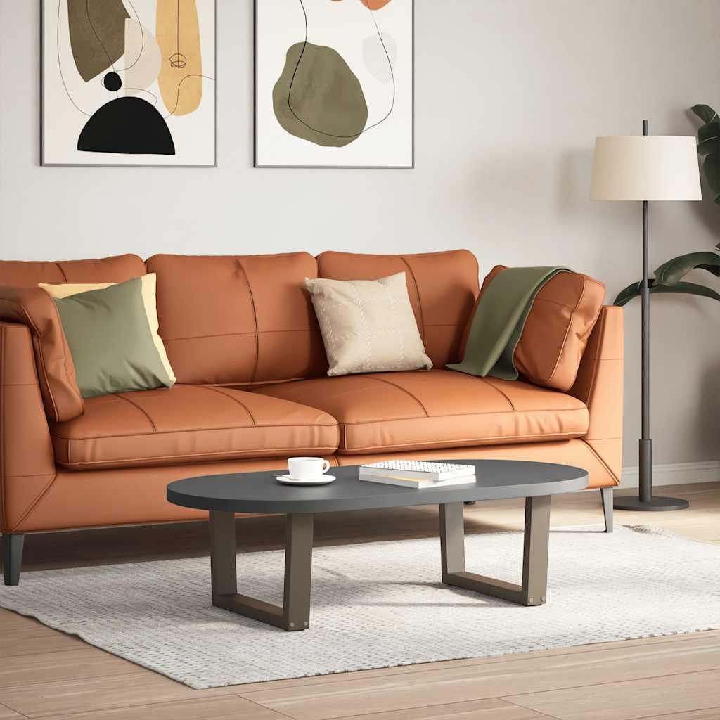 sofabordsben V-formet 2 stk. naturstål 50x(30-31,3) cm stål