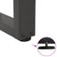 sofabordsben V-formet 2 stk. antracit 60x(30-31,3) cm stål