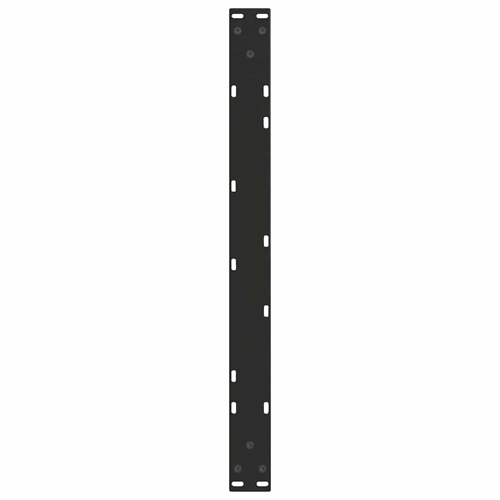 sofabordsben V-formet 2 stk. sort 70 x (30-31,3) cm stål