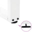 sofabordsben V-formet 2 stk. hvid 70 x (30-31,3) cm stål