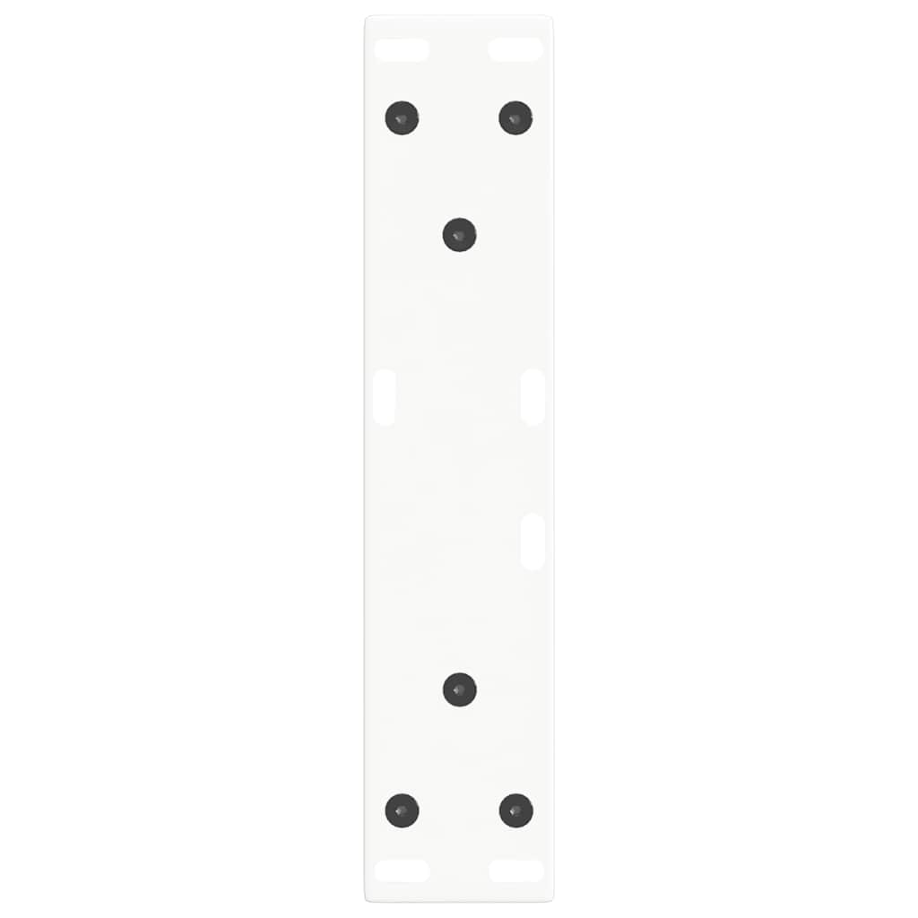 sofabordsben V-formet 2 stk. hvid 28 x (42-43,3) cm stål