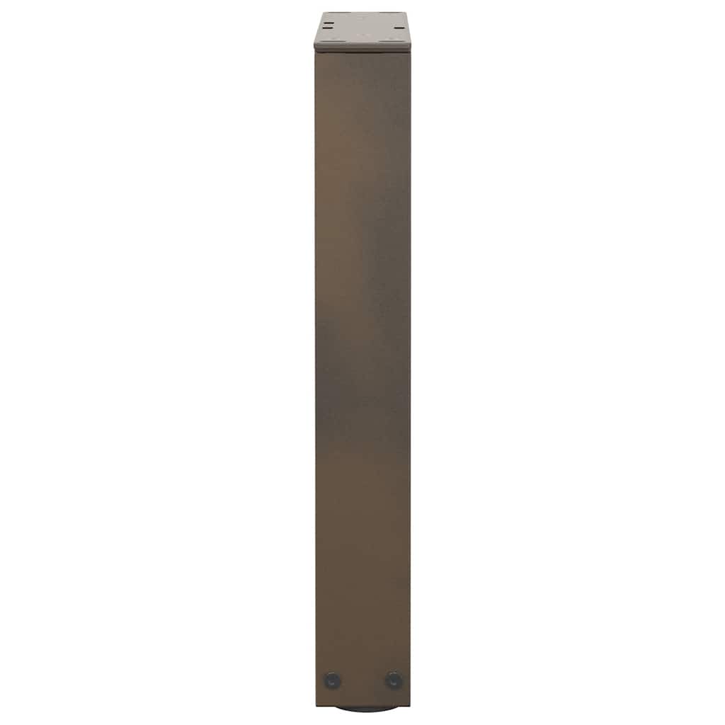 sofabordsben V-formet 2 stk. naturstål 28 x (42-43,3) cm stål