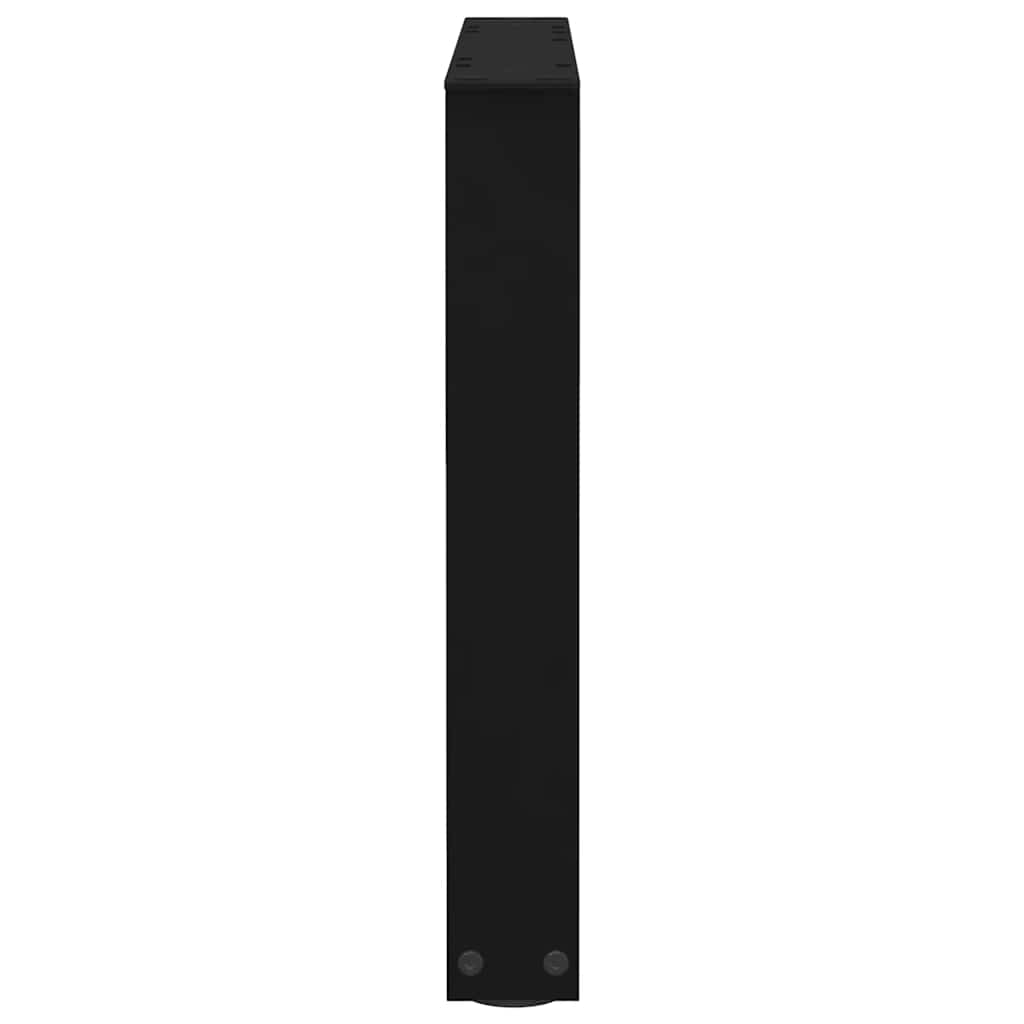 sofabordsben V-formet 2 stk. sort 60 x (42-43,3) cm stål