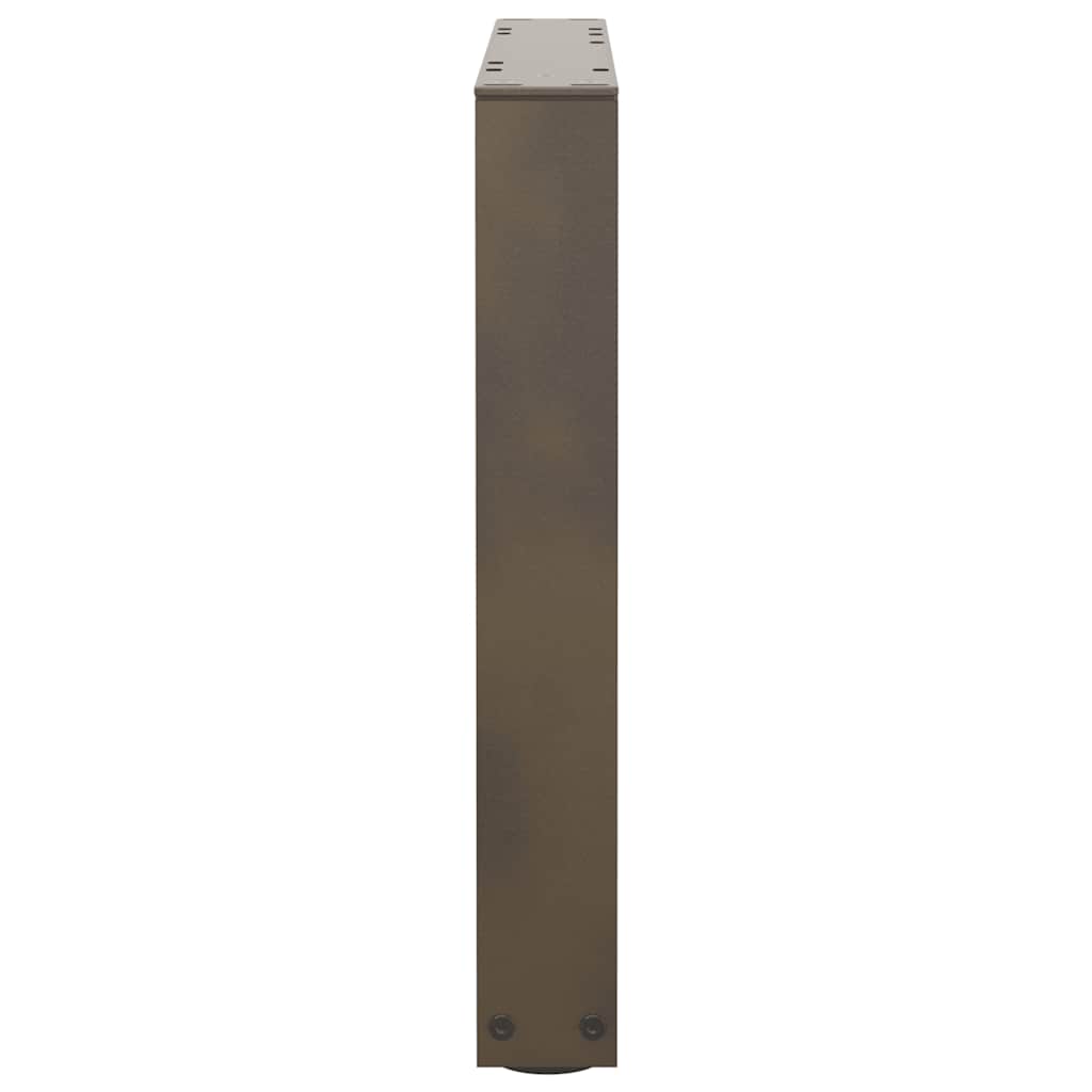 sofabordsben V-formet 2 stk. naturstål 60x(42-43,3) cm stål