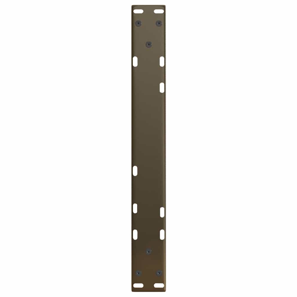 sofabordsben V-formet 2 stk. naturstål 60x(42-43,3) cm stål