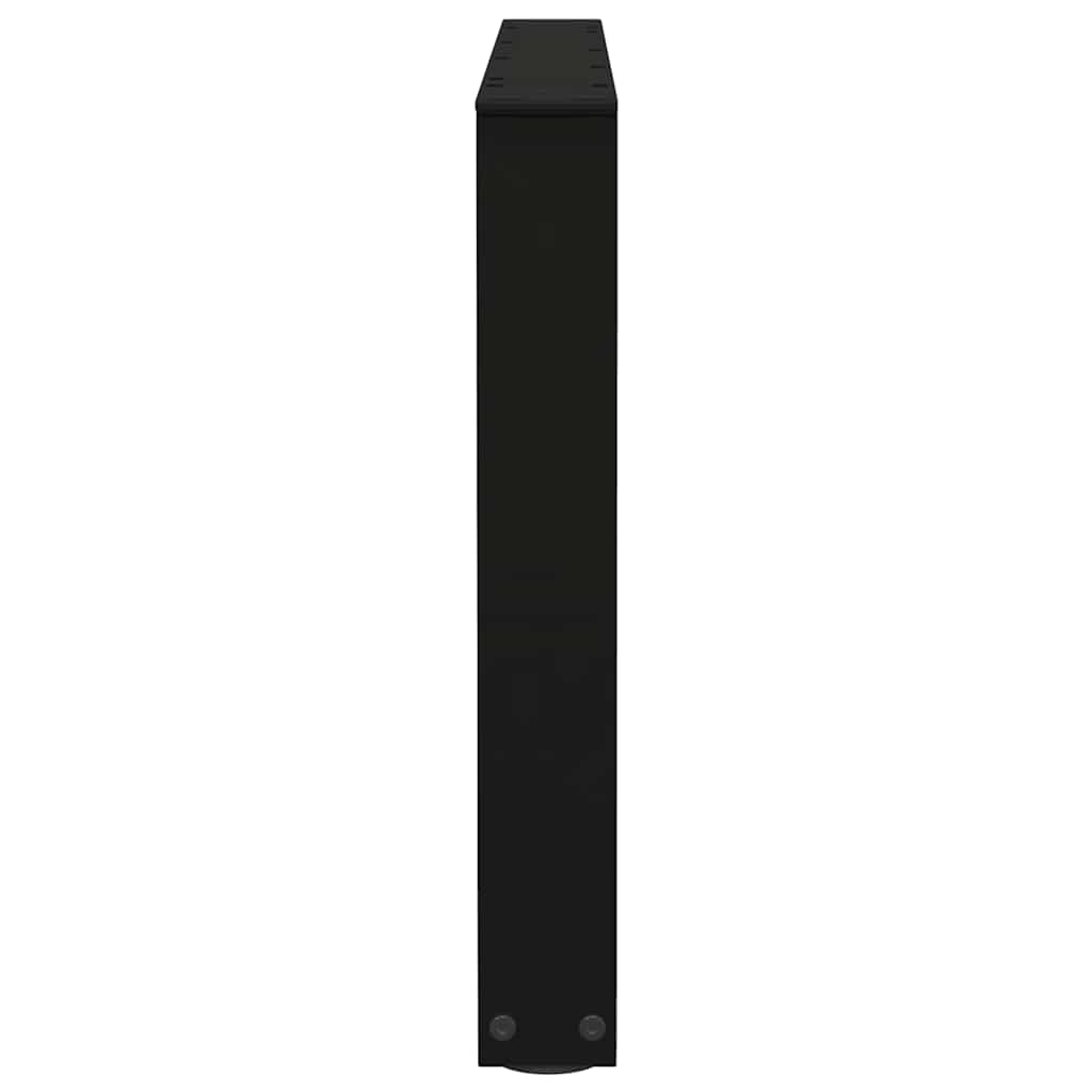 sofabordsben V-formet 2 stk. sort 70 x (42-43,3) cm stål