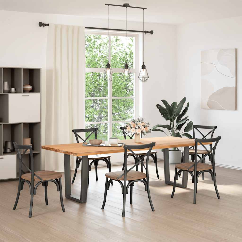 sofabordsben V-formet 2 stk. antracit 70 x (42-43,3) cm stål