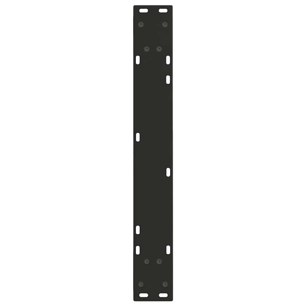 spisebordsben V-formet 2 stk. sort 60 x (72-73,3) cm stål