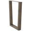 spisebordsben V-formet 2 stk. naturstål 60 x (72-73,3) cm stål