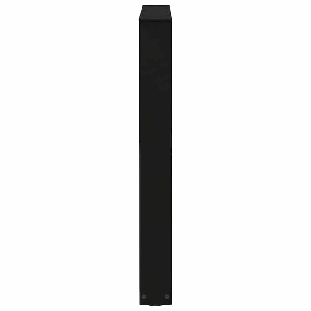 spisebordsben V-formet 2 stk. sort 70 x (72-73,3) cm stål