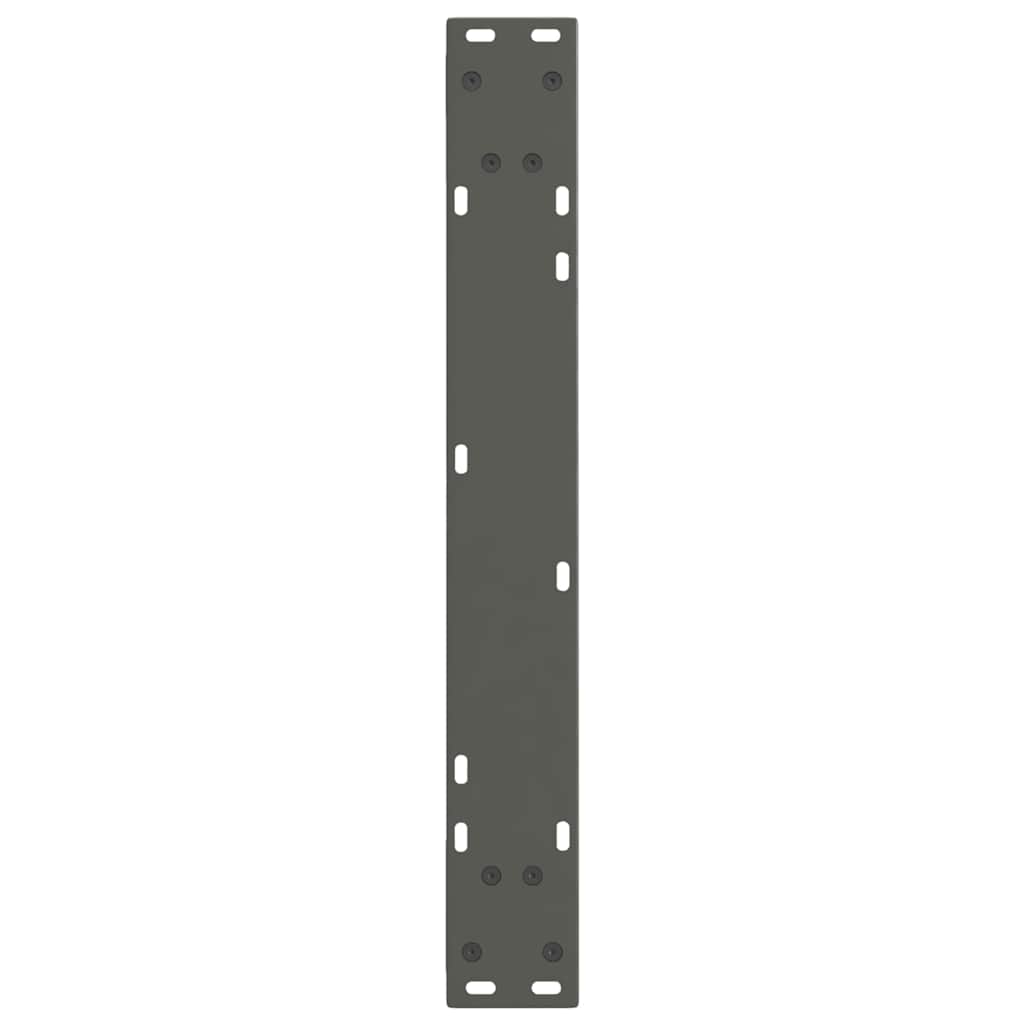 spisebordsben V-formet 2 stk. antracit 70 x (72-73,3) cm stål