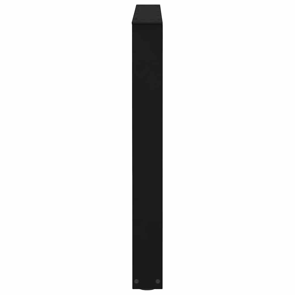 spisebordsben V-formet 2 stk. sort 80 x (72-73,3) cm stål