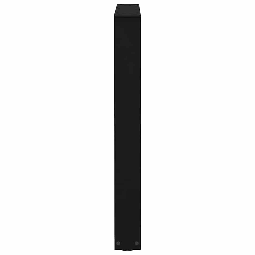 spisebordsben V-formet 3 stk. sort 70 x (72-73,3) cm stål