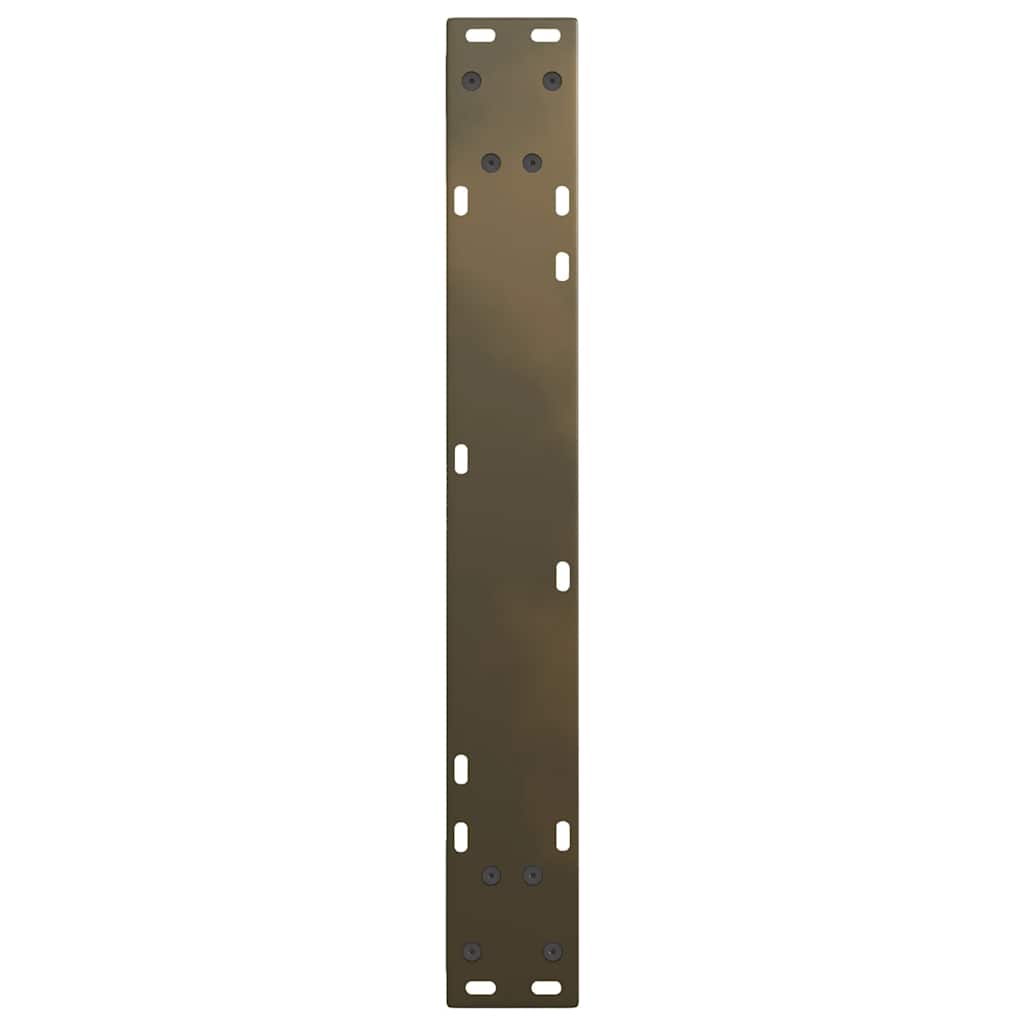spisebordsben V-formet 3 stk. naturstål 70 x (72-73,3) cm stål