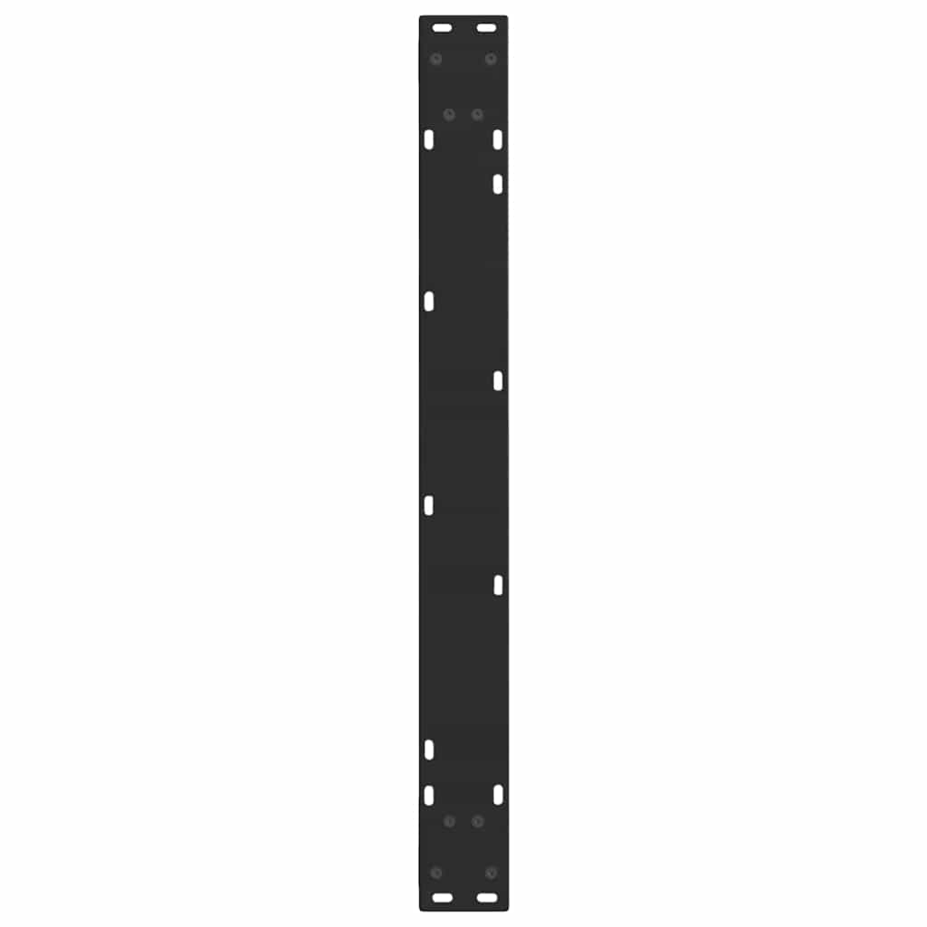 spisebordben V-formet 3 stk. sort 90 x (72-73,3) cm stål