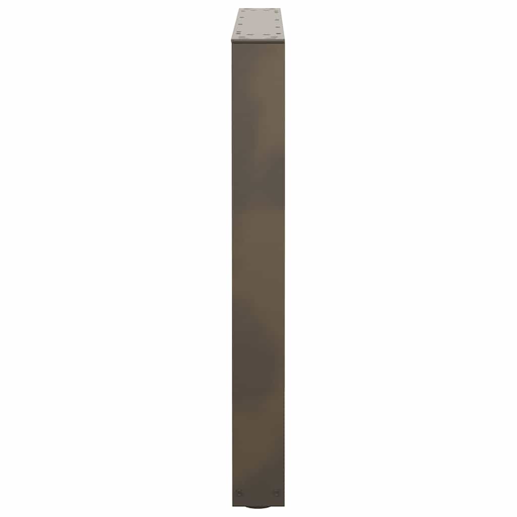spisebordsben V-formet 3 stk. naturstål 90 x (72-73,3) cm stål