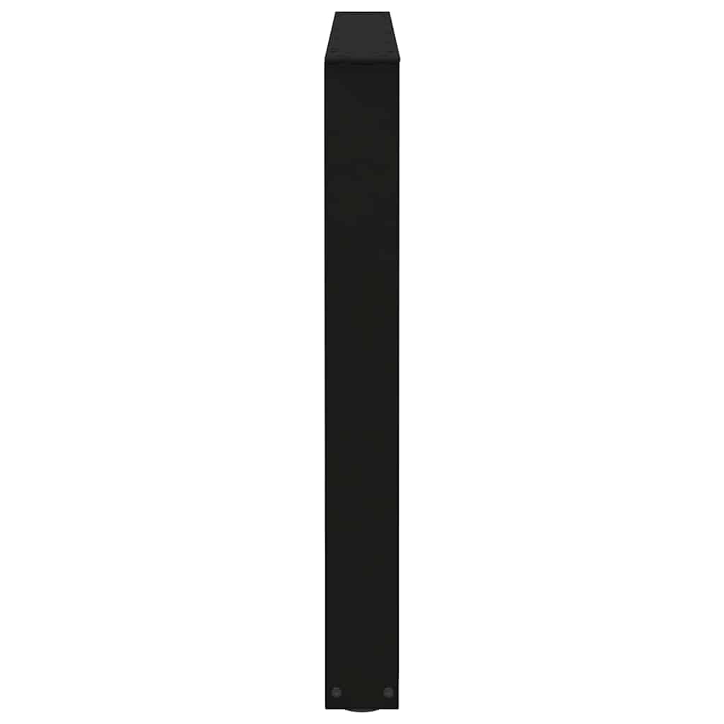 spisebordsben V-formet 3 stk. sort 100x(72-73,3) cm stål