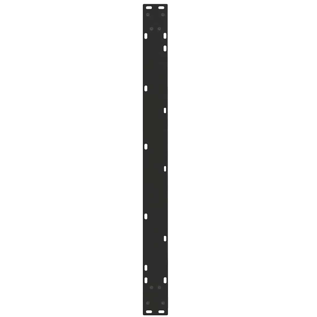 spisebordsben V-formet 3 stk. sort 100x(72-73,3) cm stål