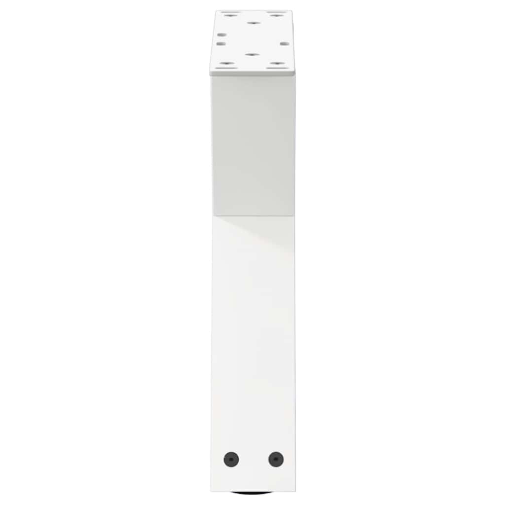 sofabordsben 2 stk. hvid 30x(30-31,3) cm stål