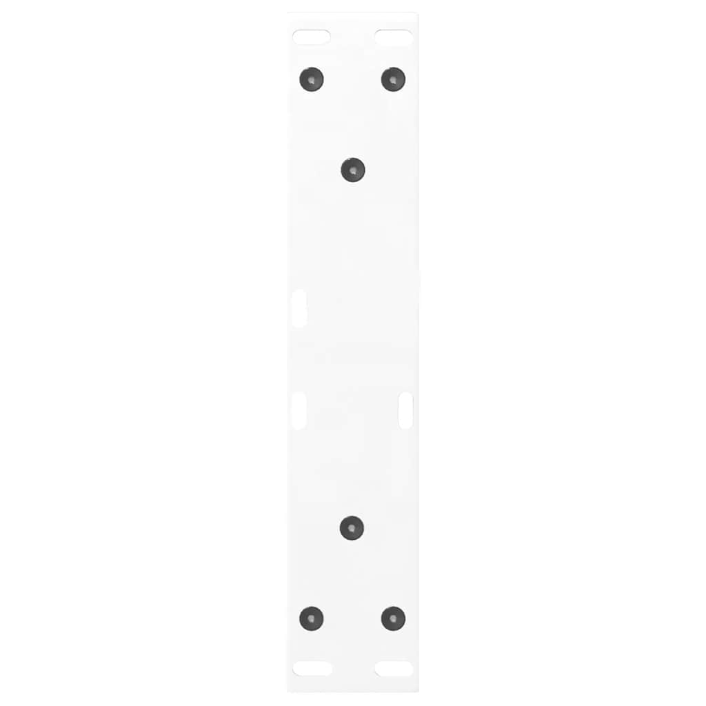 sofabordsben 2 stk. hvid 30x(30-31,3) cm stål