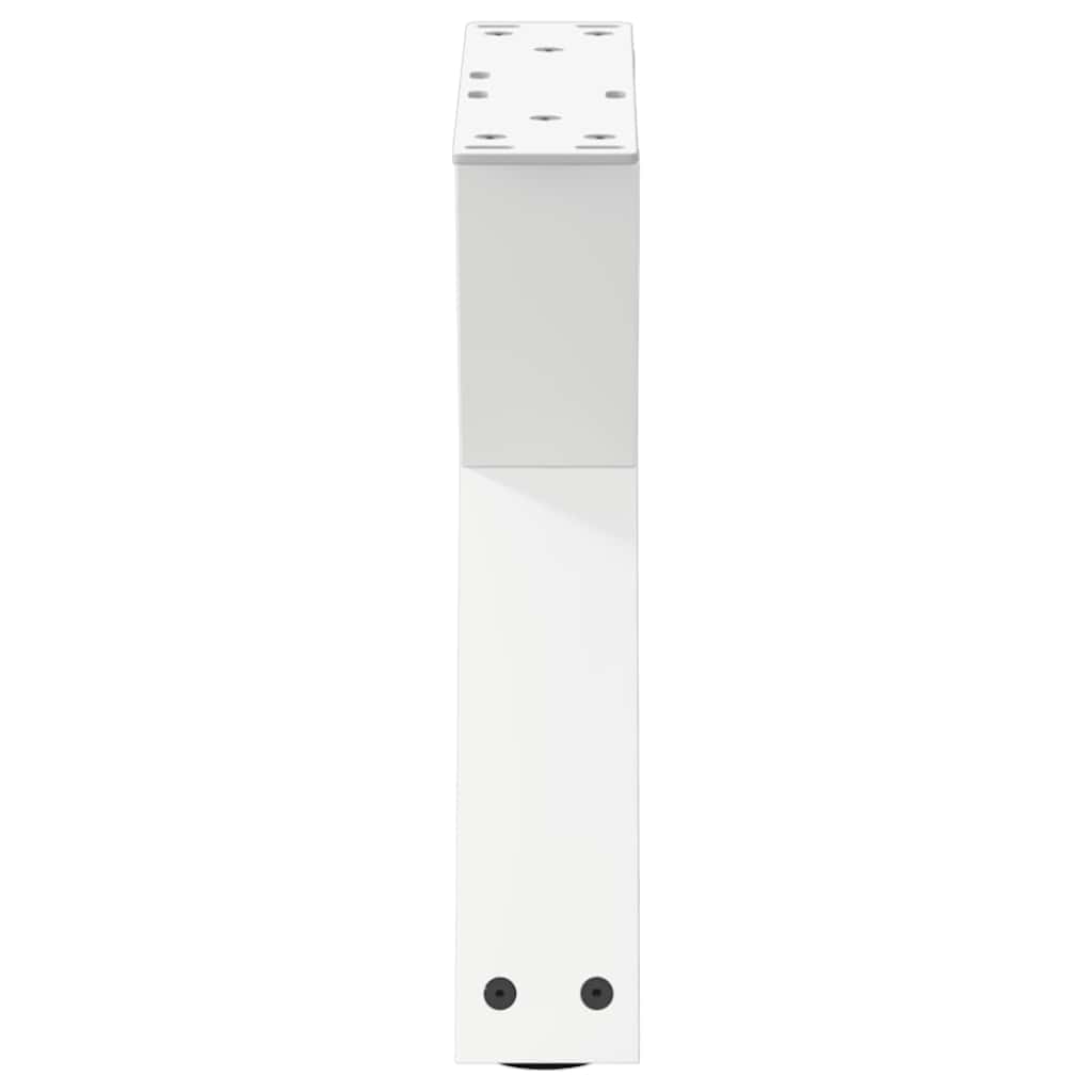 sofabordsben 2 stk. hvid 40x(30-31,3) cm stål