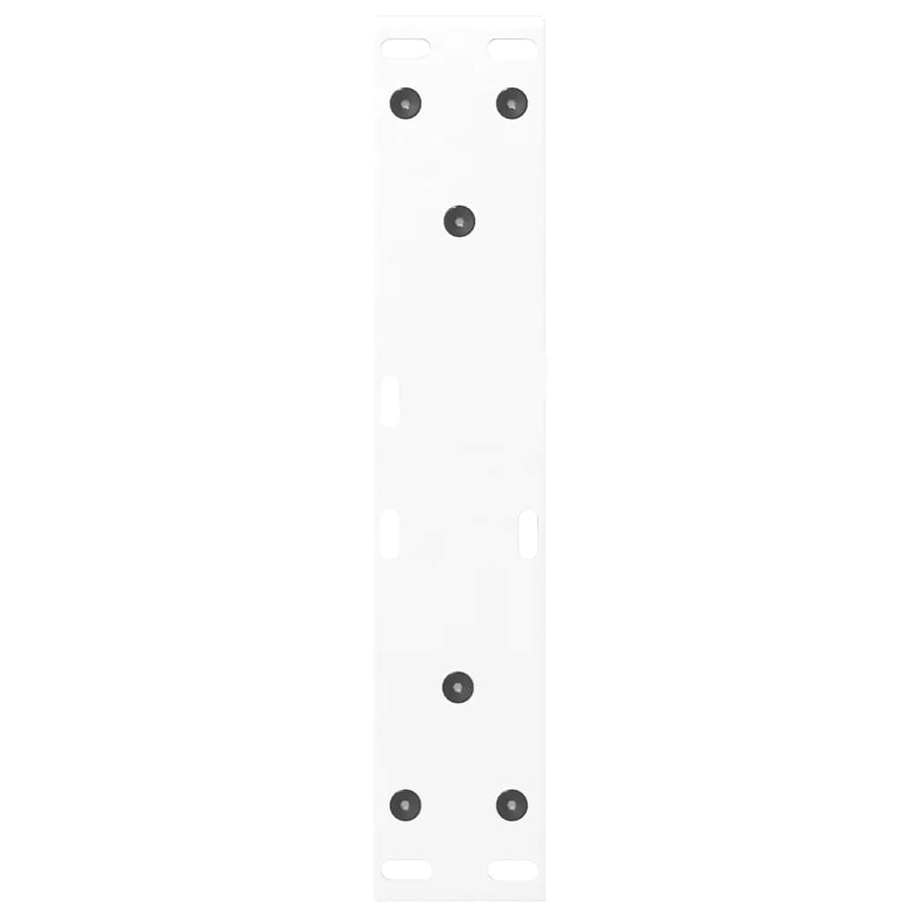 sofabordsben 2 stk. hvid 40x(30-31,3) cm stål