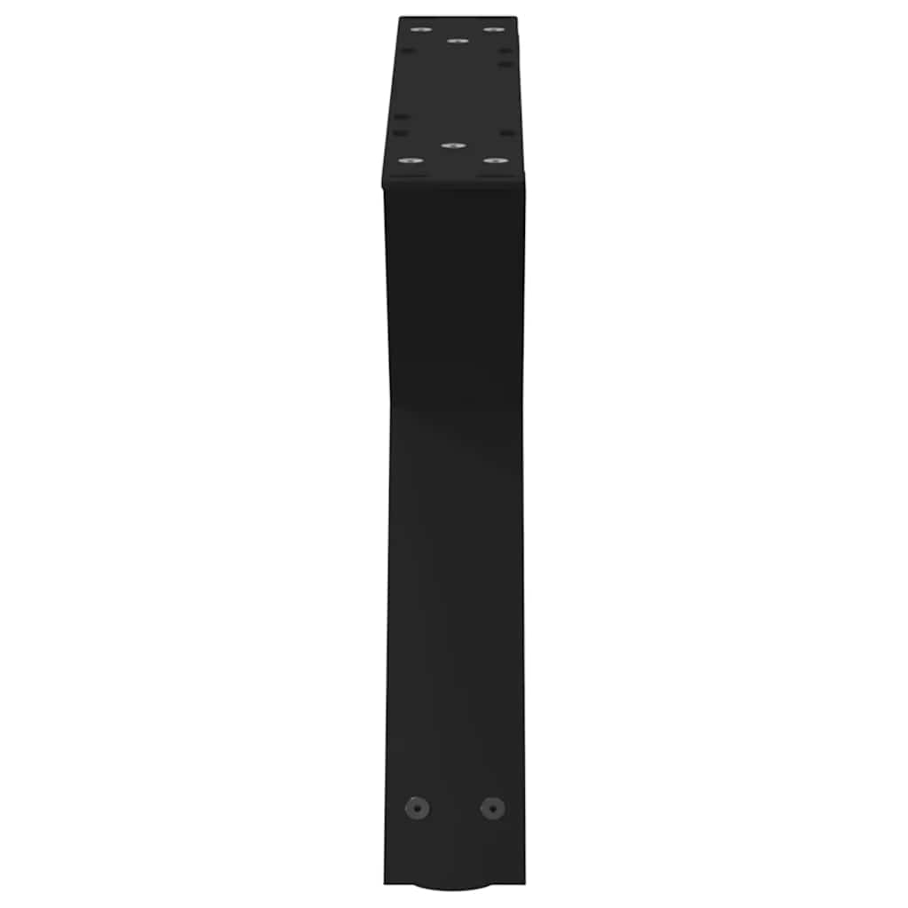 sofabordsben 2 stk. sort 50x(30-31,3) cm stål