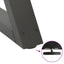 sofabordsben 2 stk. antracit 70 x (30-31,3) cm stål