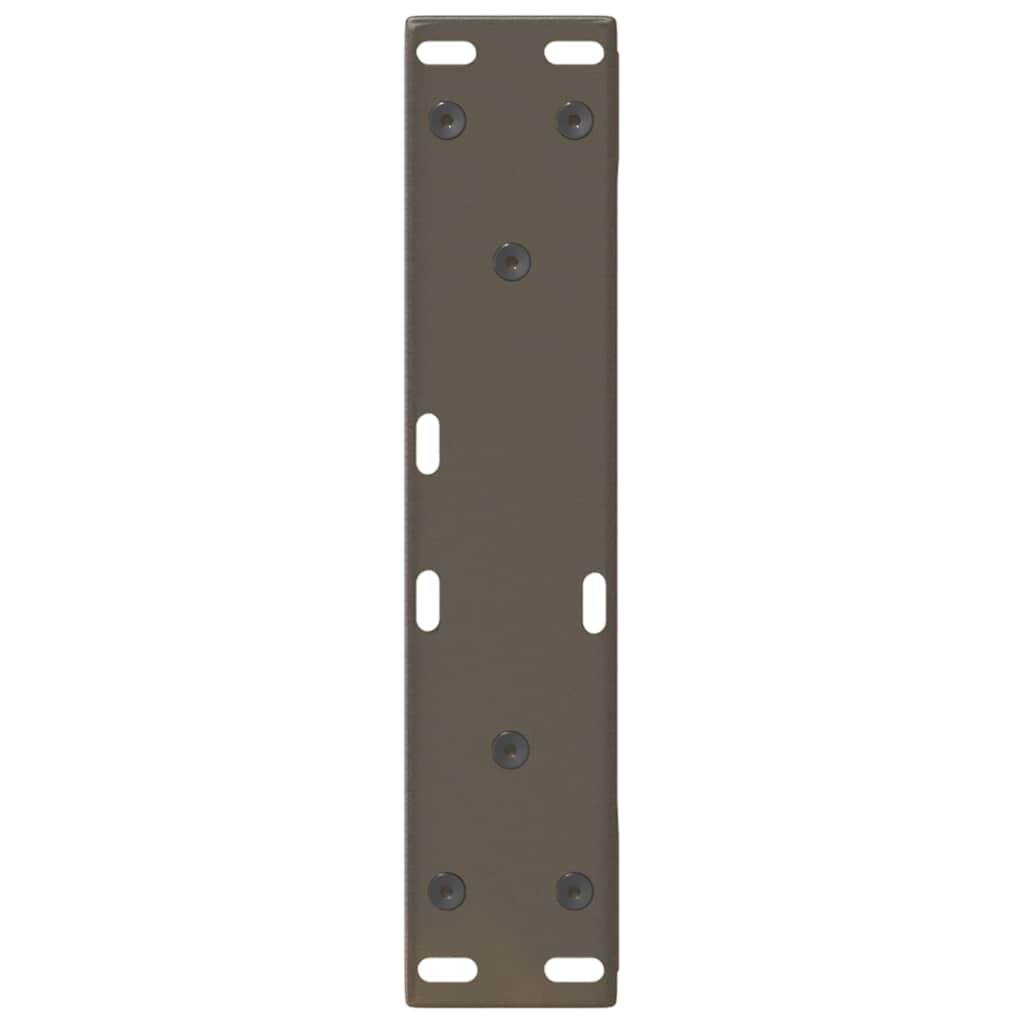 sofabordsben 2 stk. naturstål 28 x (42-43,3) cm stål