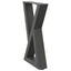sofabordsben 2 stk. antracit 38 x (42-43,3) cm stål
