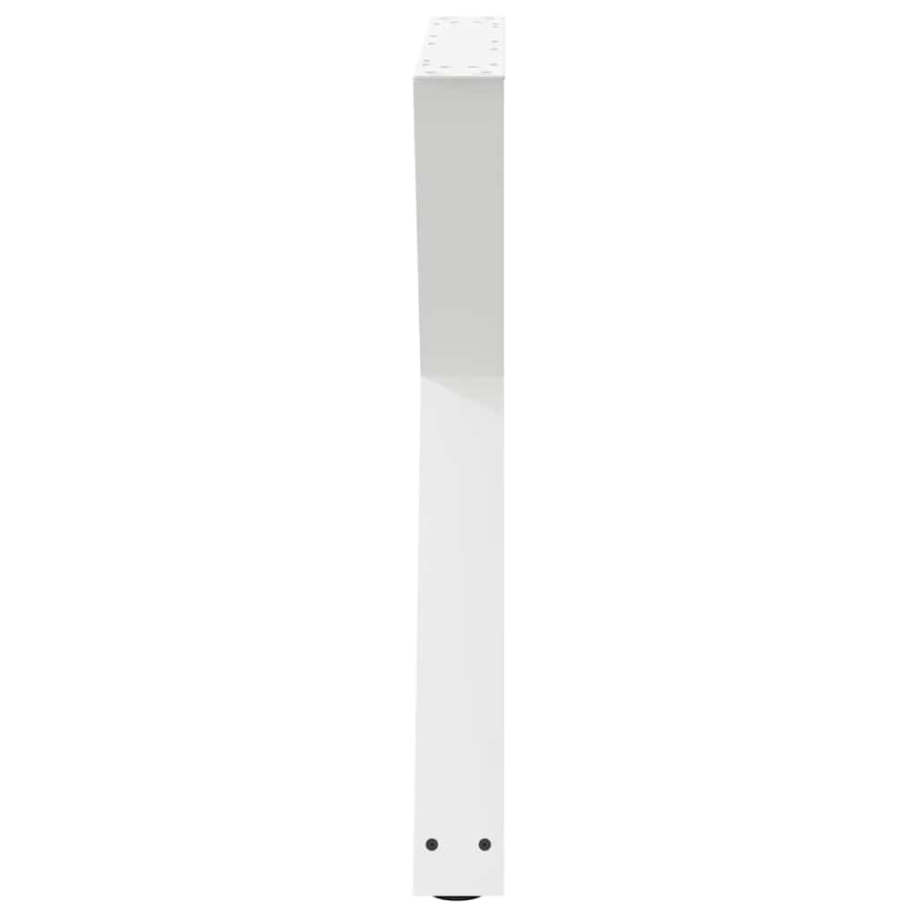 spisebordsben 2 stk. hvid 70 x (72-73,3) cm stål